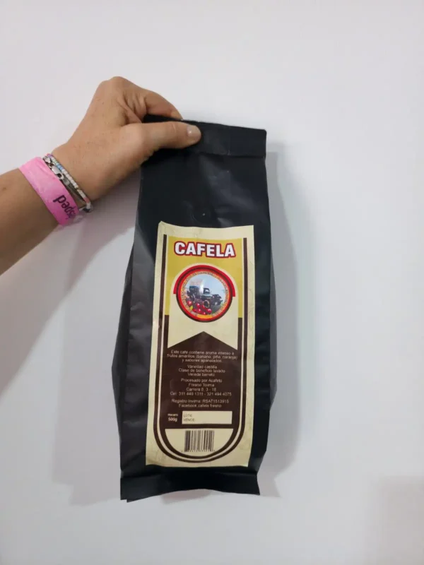 Café especial Cafela, variedad Castilla en grano de tostión media (250 gr) - Image 3
