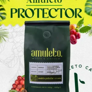 Café Especial Amuleto Protector variedad Castillo en grano de tostión medio (2500gr)