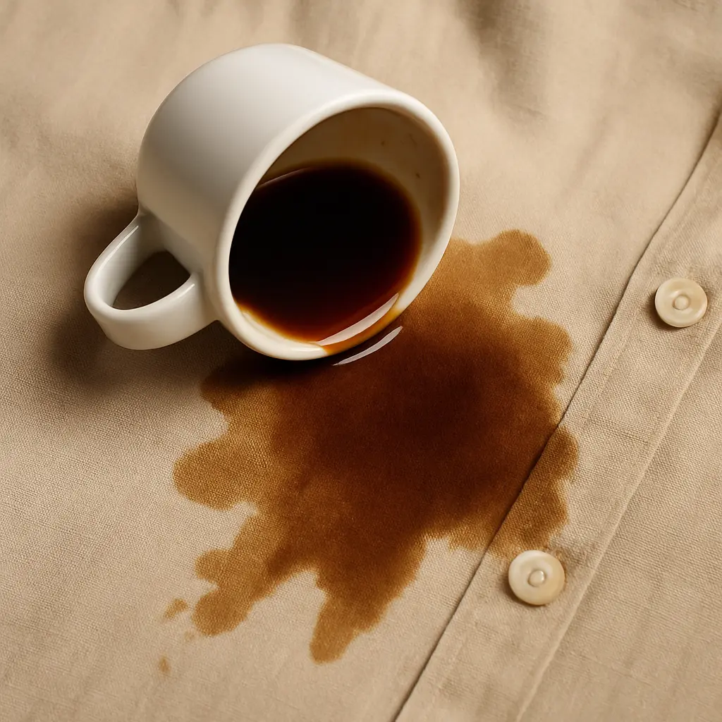 el cafe mancha la ropa